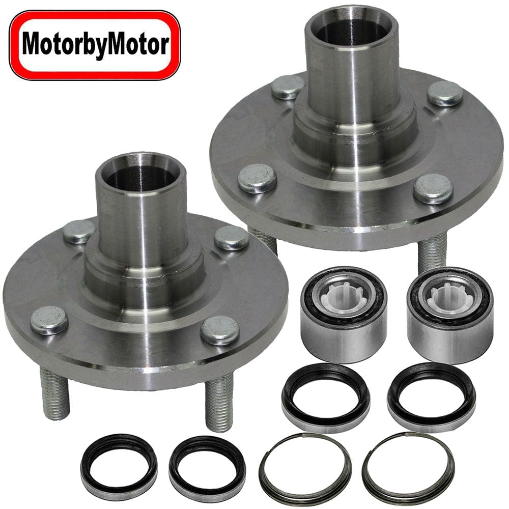 Front Wheel Bearing Fit 1988-2002 Toyota Corolla, 1998-2002 Chevy Prizm, 1993-1997 GEO Prizm Wheel Hub w/4 Lugs,518507 (2 Pack)