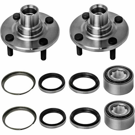 Front Wheel Bearing Fit 1988-2002 Toyota Corolla, 1998-2002 Chevy Prizm, 1993-1997 GEO Prizm Wheel Hub w/4 Lugs,518507 (2 Pack)