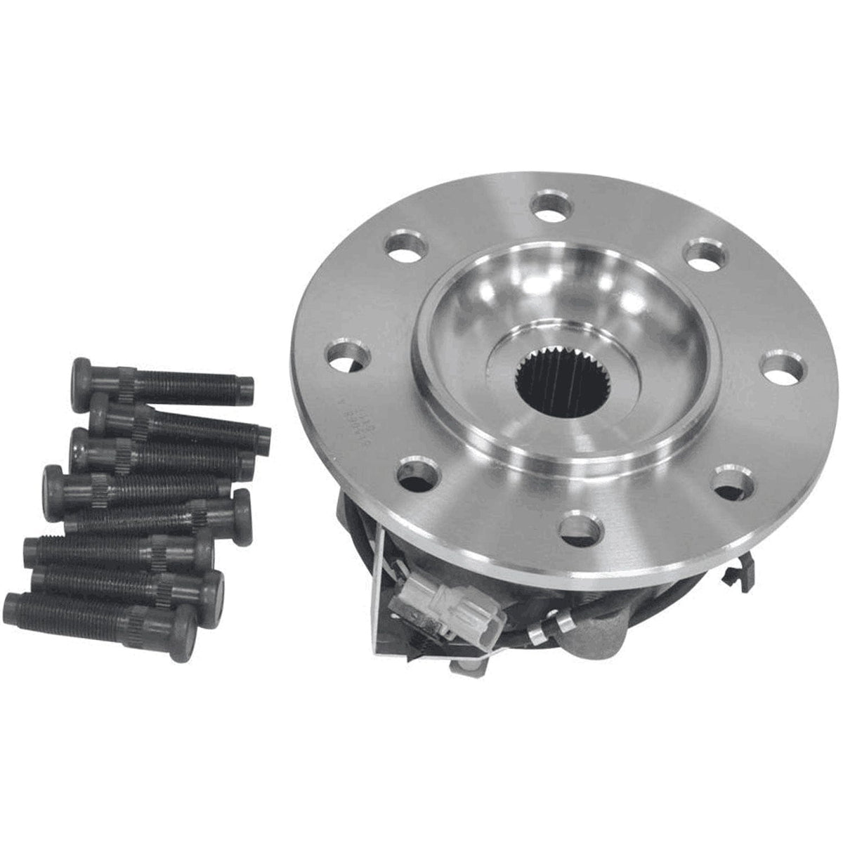 Front Wheel Bearing Fit 1998 1999 Dodge Ram 3500 Pickup Wheel Hub w/ABS 8 Lugs, 4WD, 515068 515069 (2 Pack)