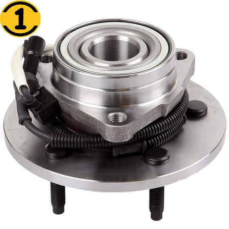 Front Wheel Bearing Fit 1998-2000 Lincoln Navigator, 1997-2000 Ford Expedition Wheel Hub 5 Lugs, 4WD w/ABS, 515004 (2 Pack)