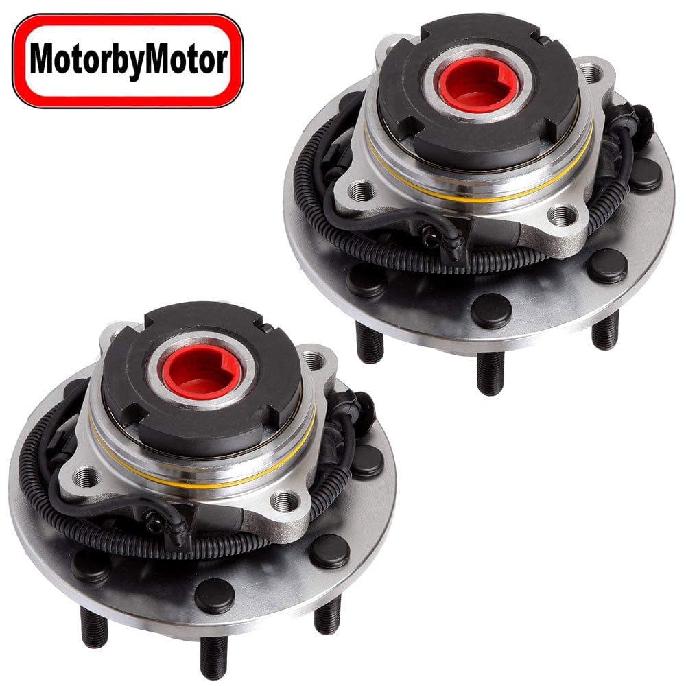 Front Wheel Bearing Fit 1999 Ford F-250 F-350 F-450 F-550 Super Duty Wheel Hub w/ABS 8 Lugs 4WD, 515077 (2 PACK)