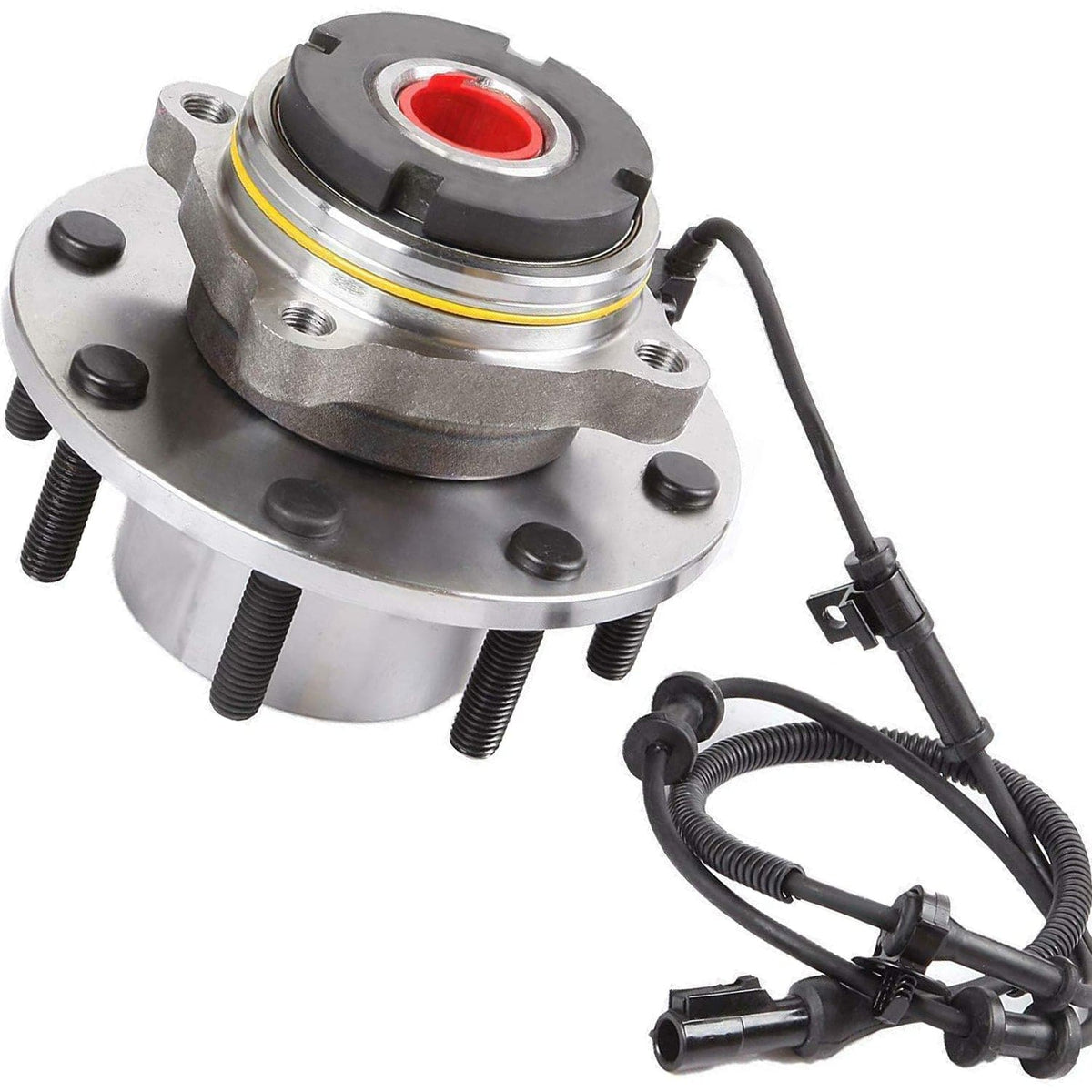 Front Wheel Bearing Fit 1999 Ford F-250 F-350 F-450 F-550 Super Duty Wheel Hub w/ABS 8 Lugs 4WD, 515077 (2 PACK)