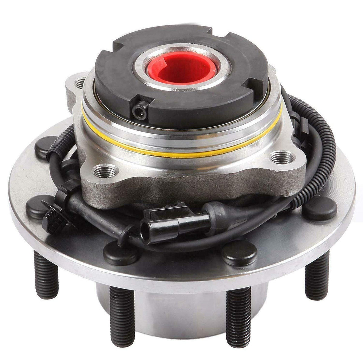 Front Wheel Bearing Fit 1999 Ford F-250 F-350 F-450 F-550 Super Duty Wheel Hub w/ABS 8 Lugs 4WD, 515077 (2 PACK)