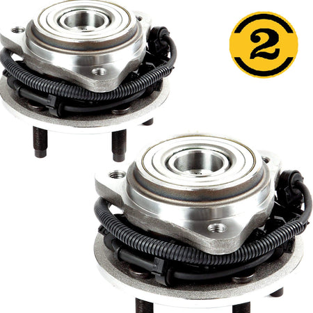 Front Wheel Bearing Fit 2000-2002 Ford Ranger, 2001 2002 Mazda B3000, 2000-2002 Mazda B4000 Wheel Hub w/ABS 5 Lugs, 4WD,515013 (2 PACK)