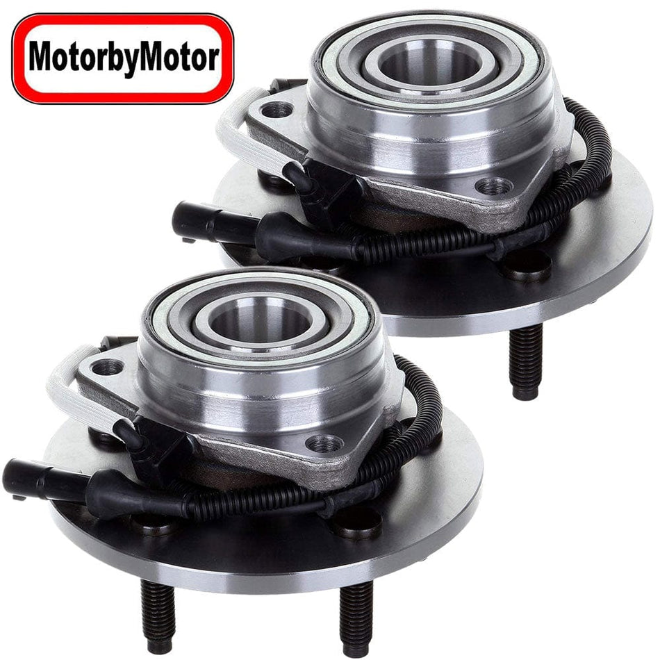 Front Wheel  Bearing Fit 2000-2002 Lincoln Navigator,Ford Expedition Wheel Hub 4WD w/ABS, 5 Lugs, 515031 (2 Pack)