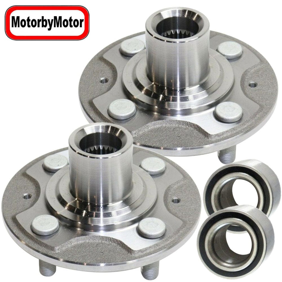 Front Wheel Bearing Fit 2001-2005 Honda Civic Hub Bearing w/4 Lugs,930 456 510030 (2 Pack)