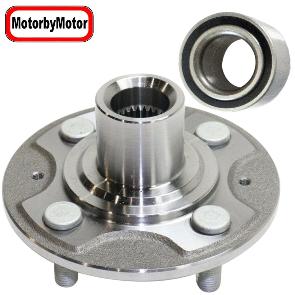 Front Wheel Bearing Fit 2001-2005 Honda Civic Hub Bearing w/4 Lugs, 930 456 510030