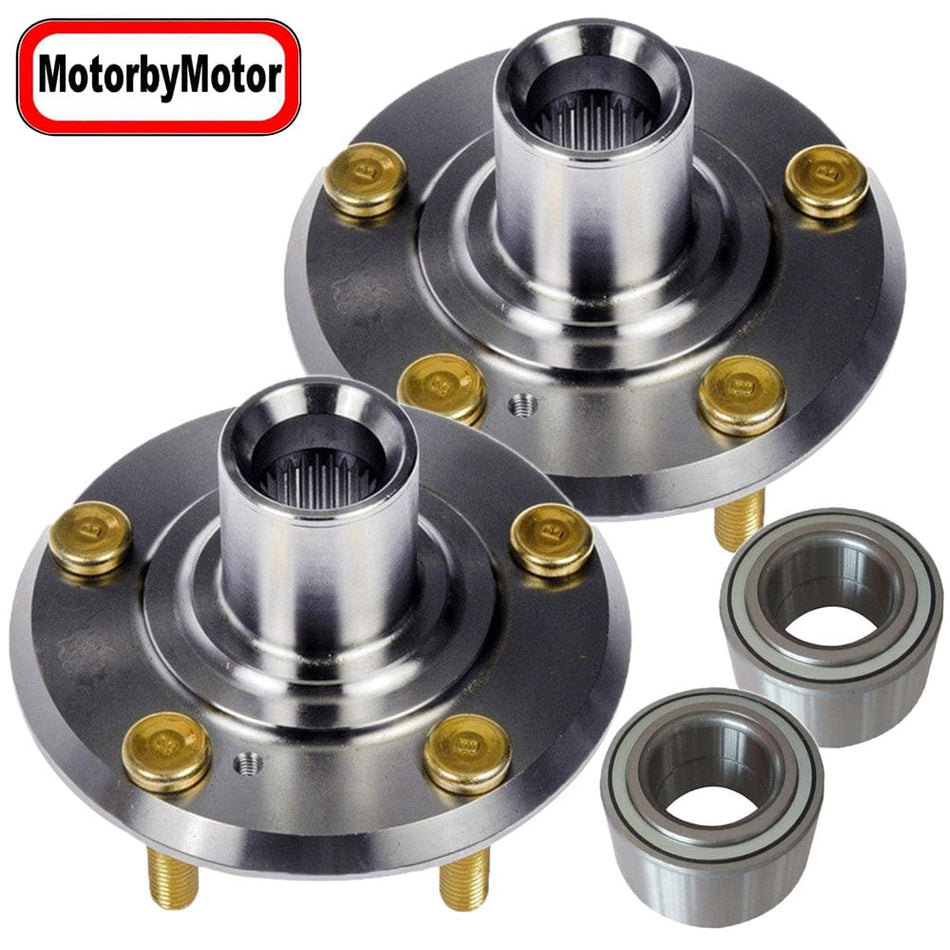 Front Wheel bearing Fit 2002-2010 Chrysler PT Cruiser, 2002-2005 Dodge Neon Hub Bearing (2 Pack) 5 Lugs, FWD, 930-300  510058