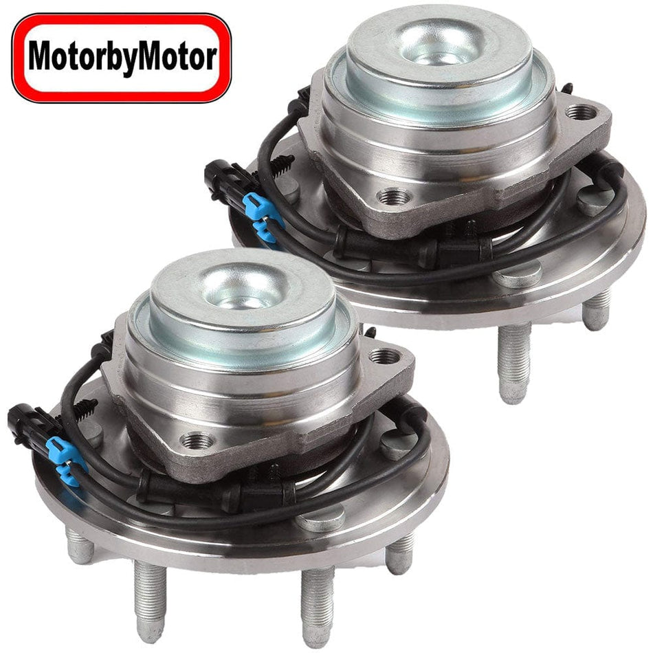 Front Wheel Bearing Fit 2003-2005 GMC Safari, Chevrolet Astro Wheel Hub w/ABS, 6 Lugs, 2WD RWD, 515044 (2 Pack)