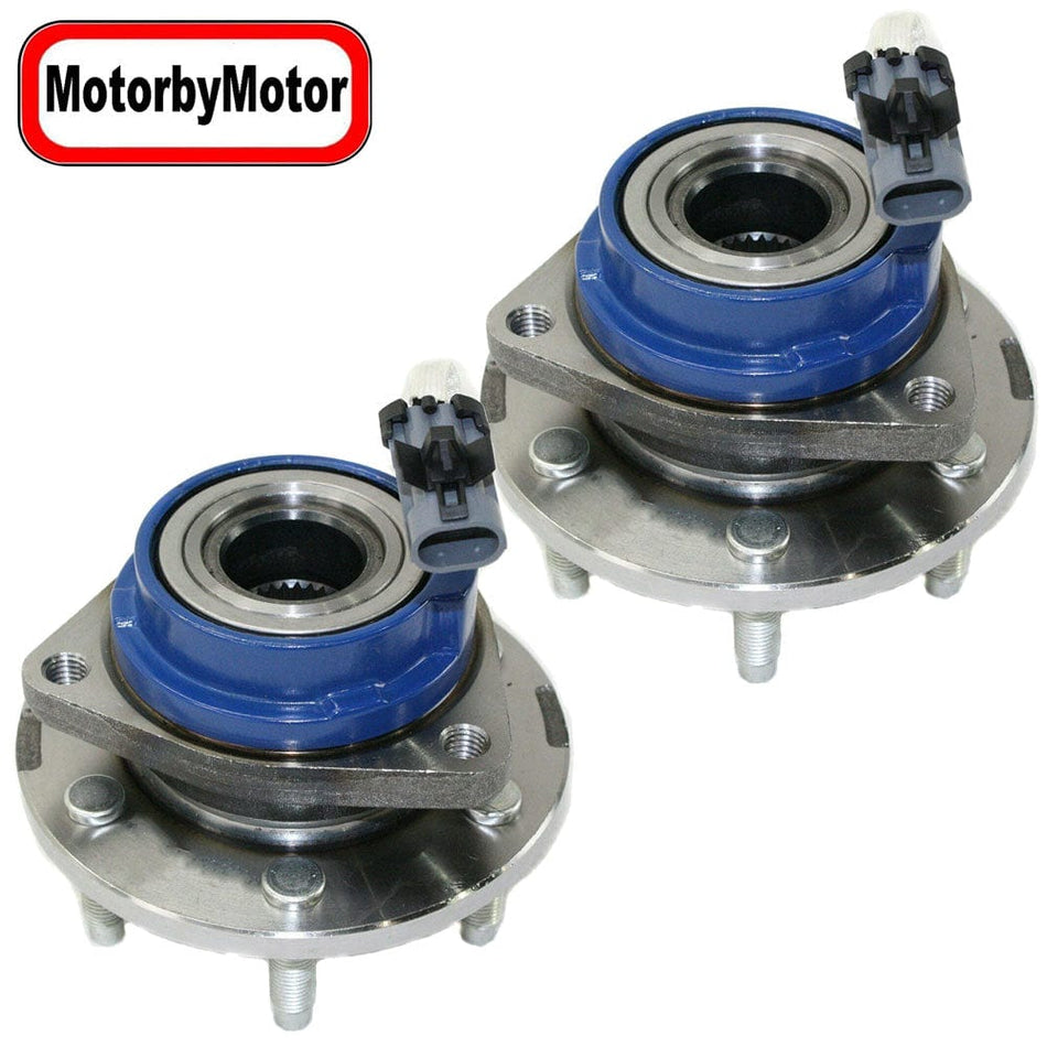 Front Wheel Bearing Fit 2004-2009 Cadillac SRX, w/ABS Wheel Hub 6 Lugs AWD, 513198 (2 Pack)
