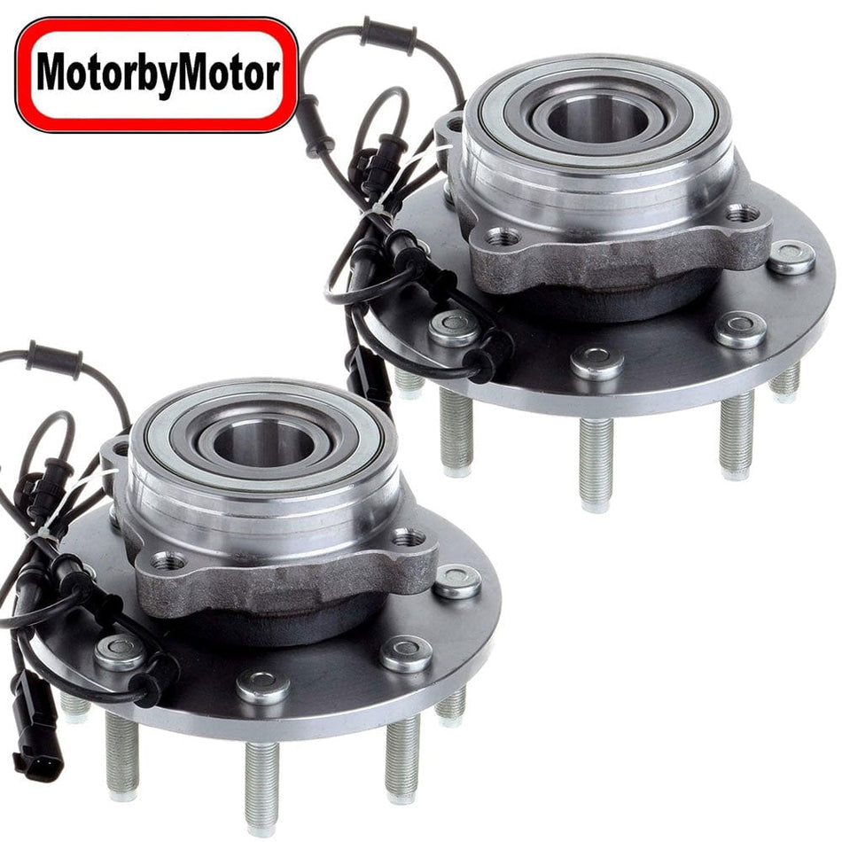 Front Wheel Bearing Fit 2006-2008 Dodge Ram 1500 2500 3500 Pickup Wheel hub 8 Lugs 4WD, w/ABS, 515101 (2 PACK)