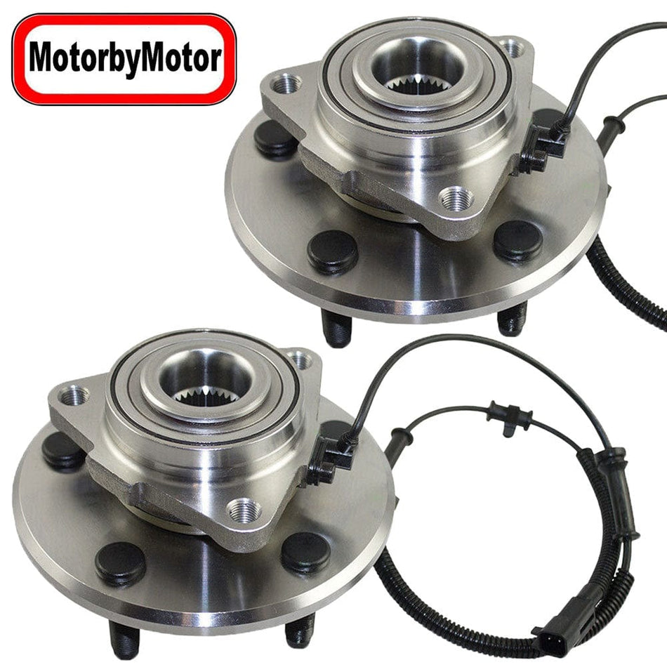 Front Wheel Bearing Fit 2006-2009 Dodge Ram 1500 Pickup Wheel Hub w/ABS, 5 Lugs , 515113 (2 PACK)