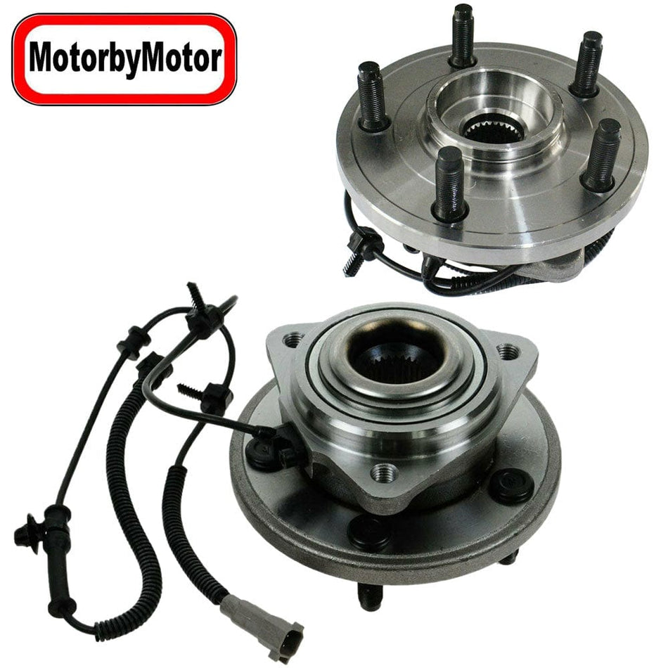 Front Wheel Bearing Fit 2006-2010 Jeep Commander, 2005-2010 Jeep Grand Cherokee Wheel Hub (2 Pack), ABS Sensor, 5 Lug-513234 (2 PACK)