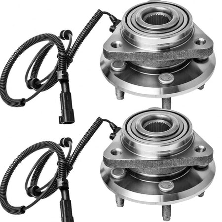 Front Wheel Bearing Fit 2008-2012 Jeep Liberty, 2007-2011 Dodge Nitro Wheel Hub w/ABS-5 Lugs, 513270 (2 Pack)
