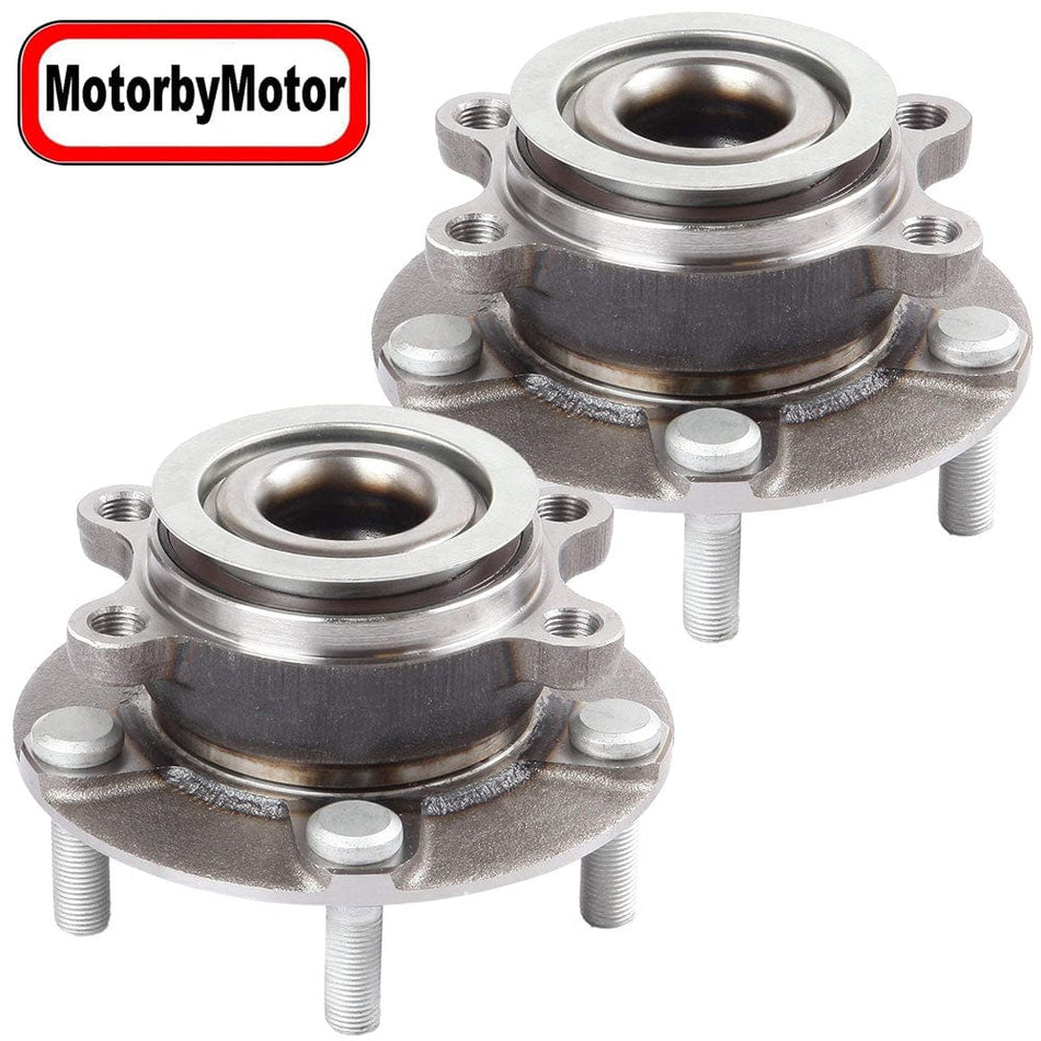 Front Wheel Bearing Fit 2008-2013 Nissan Rogue,2014 2015 Nissan Rogue Select,2007-2012 Nissan Sentra Wheel Hub w/ABS 5 Lugs, 513298 (2 Pack)