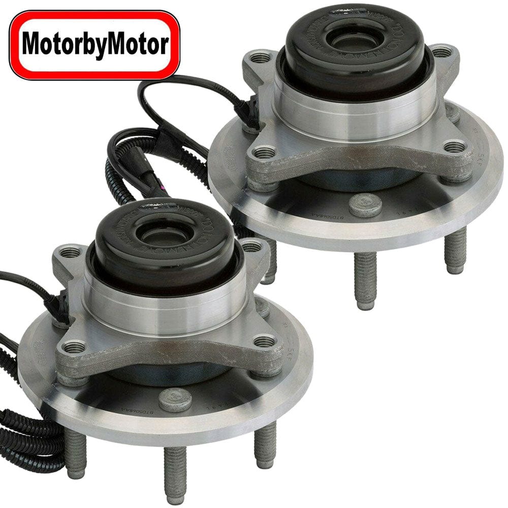 Front Wheel Bearing Fit 2011-2014 Lincoln Navigation, Ford F-150 Expedition Wheel Hub 6 Lugs w/ABS, 2WD RWD 515143  (2 Pack)