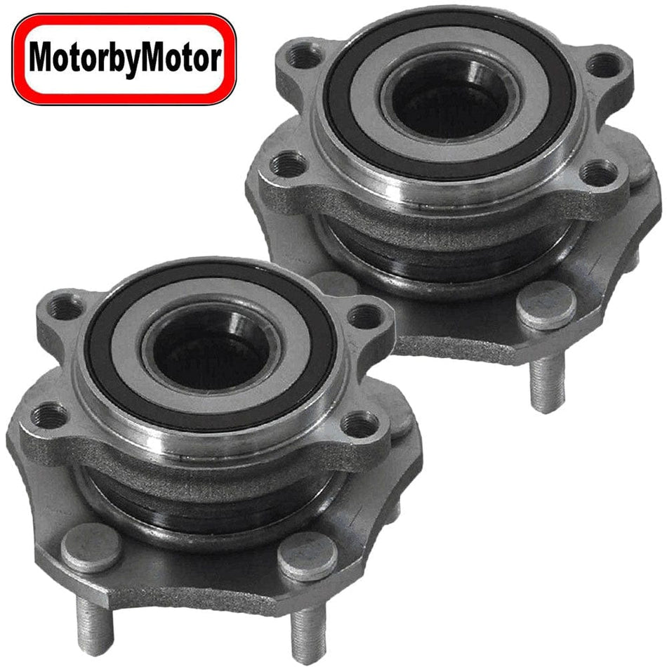 Front Wheel Bearing Fit 2014-2017 Nissan Rogue, 2017 2018 Nissan Rogue Sport, Nissan Qashqai Wheel Hub w/5 Lugs, 513357 (2 Pack)