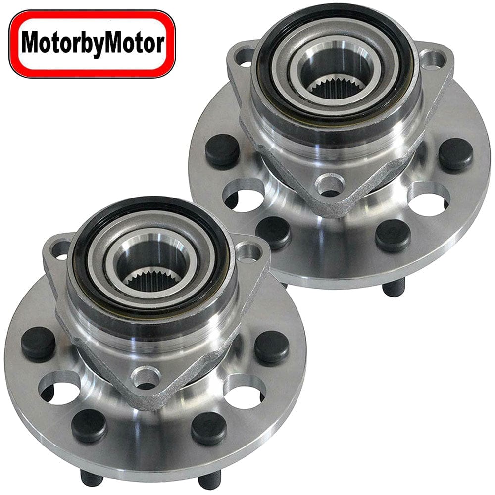 Front Wheel Bearing Fit Chevrolet Blazer K1500 K2500 Pickup, GMC Yukon Wheel Hub w/6 Lugs, 4WD, 515001 (2 Pack)