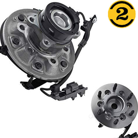 Front Wheel Bearing Fit Chevrolet Colorado, GMC Canyon, Isuzu I-280 I-290 I-370 Wheel Hub w/ABS 6 Lugs, 2WD RWD, 515106 515107(2 Pack)