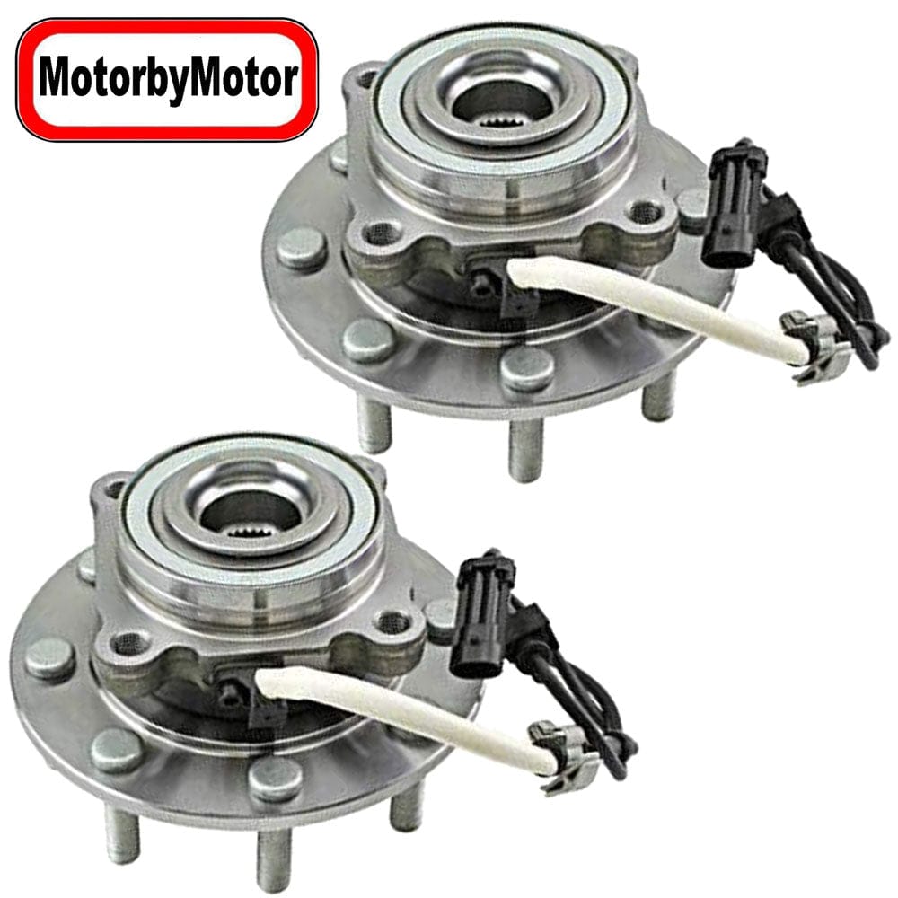 Front Wheel Bearing Fit Chevrolet Silverado 3500 Classic GMC Sierra, Wheel Hub 8 Lugs 2WD RWD, w/ABS-515087  (2 Pack)