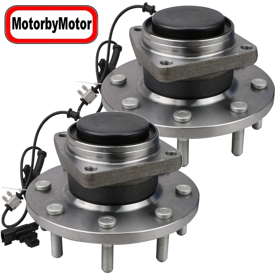 Front Wheel Bearing Fit Chevrolet Silverado 3500 HD 2011-2019 , GMC Sierra 3500 HD Wheel Hub w/ABS 8 Lugs 2WD, 515147 (2 Pack)