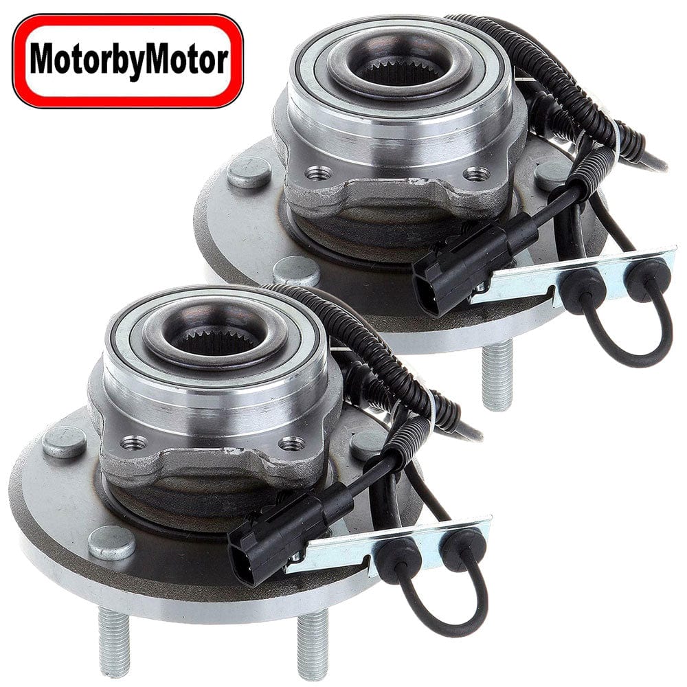 Front Wheel Bearing Fit Chrysler Town & Country, Dodge Grand Caravan, Ram C/V, Volkswagen Routan Wheel Hub w/ABS 5 Lugs, 513273 (2 Pack)