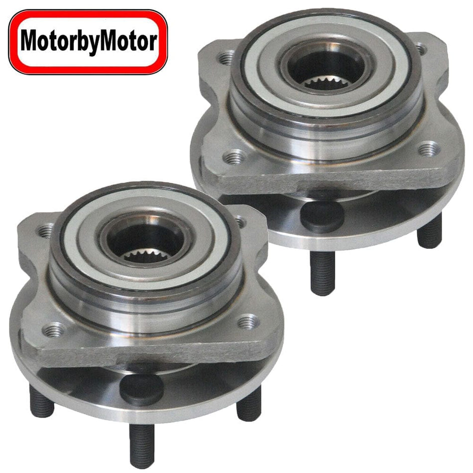 Front Wheel Bearing Fit Dodge Caravan Grand, Plymouth Grand Voyager, Chrysler Wheel Hub 5 Lugs 2WD-513122 (2 Pack)
