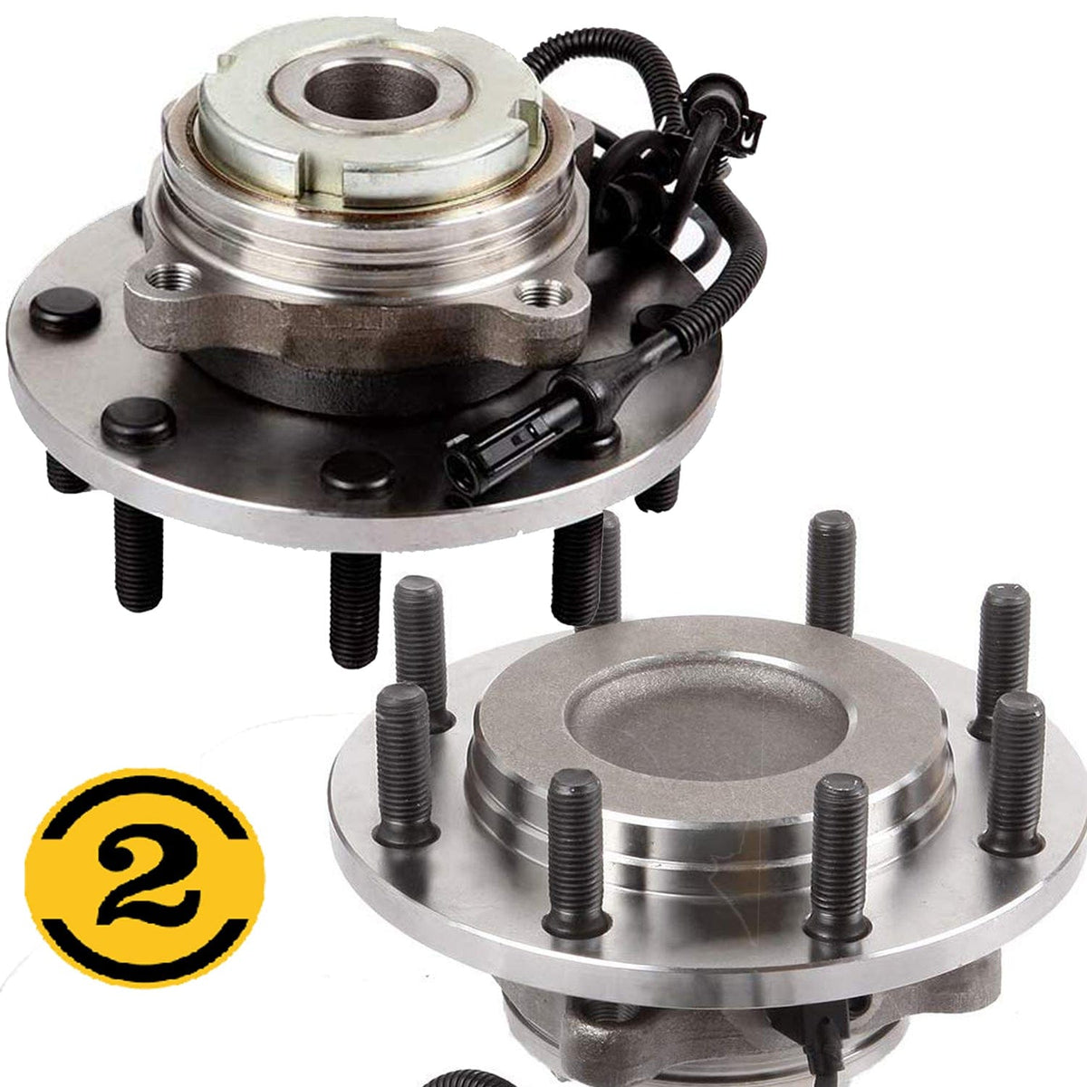Front Wheel Bearing Fit Ford F-250, F-350, F-450, F-550 Super Duty 1999-2004 Wheel Hub w/ABS, 8 Lugs RWD-515100