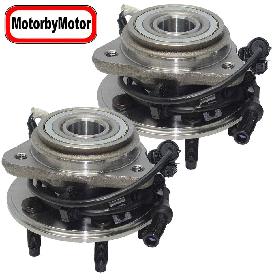 Front Wheel Bearing Fit Ford Ranger Explorer(Explorer Sport Trac), Mazda B4000 B3000, Mercury Mountaineer Wheel Hub w/ABS 5 Lugs, 4WD, 515051 (2 Pack)