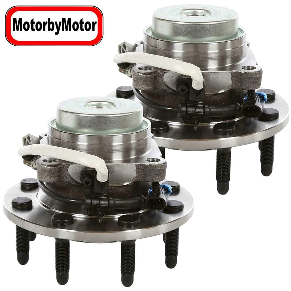 Front Wheel Bearing Fit GMC Savana 2500 3500 4500, Chevrolet Express 2500 3500 4500 Wheel Hub w/ABS 8 Lugs, RWD, 515059 (2 Pack)
