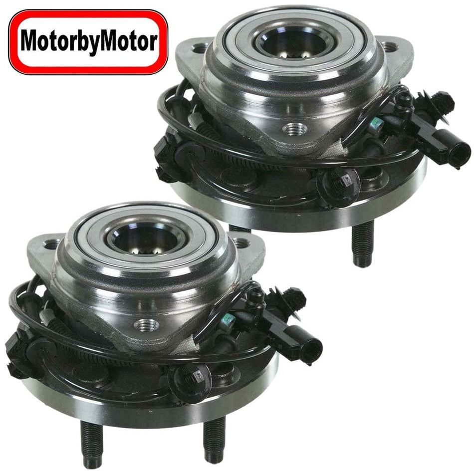 Front Wheel Bearing Fit Mazda B4000, Mercury Mountaineer,Ford Explorer Sport Trac Ranger Wheel Hub AWD 4WD, w/ABS 5 Lugs-515052  (2 Pack)