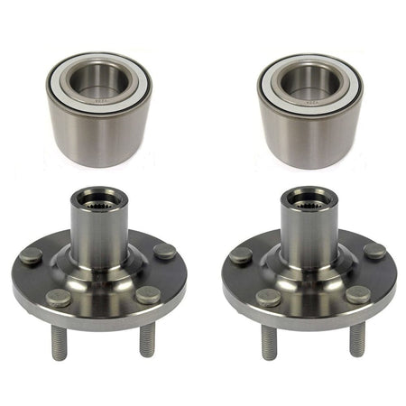 Front Wheel Bearing Fit Toyota 2004-2017 Camry, 2001-2007 Toyota Highlander, 2004-2008 Toyota Solara Wheel Hub w/5 Lugs AWD, 930 401 510063 (2 Pack)