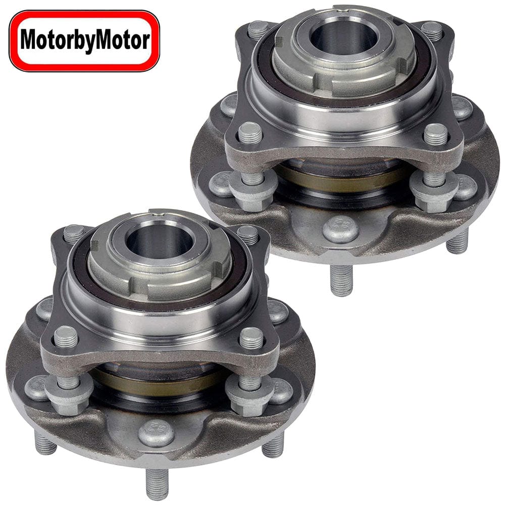 Front Wheel Bearing Fit Toyota 4Runner 2003-2019, FJ Cruiser 2007-2009, Hilux 2015-2017,Tacoma 2015-2019 Wheel Hub w/6 Lugs, RWD, 950-004 (2 Pack)