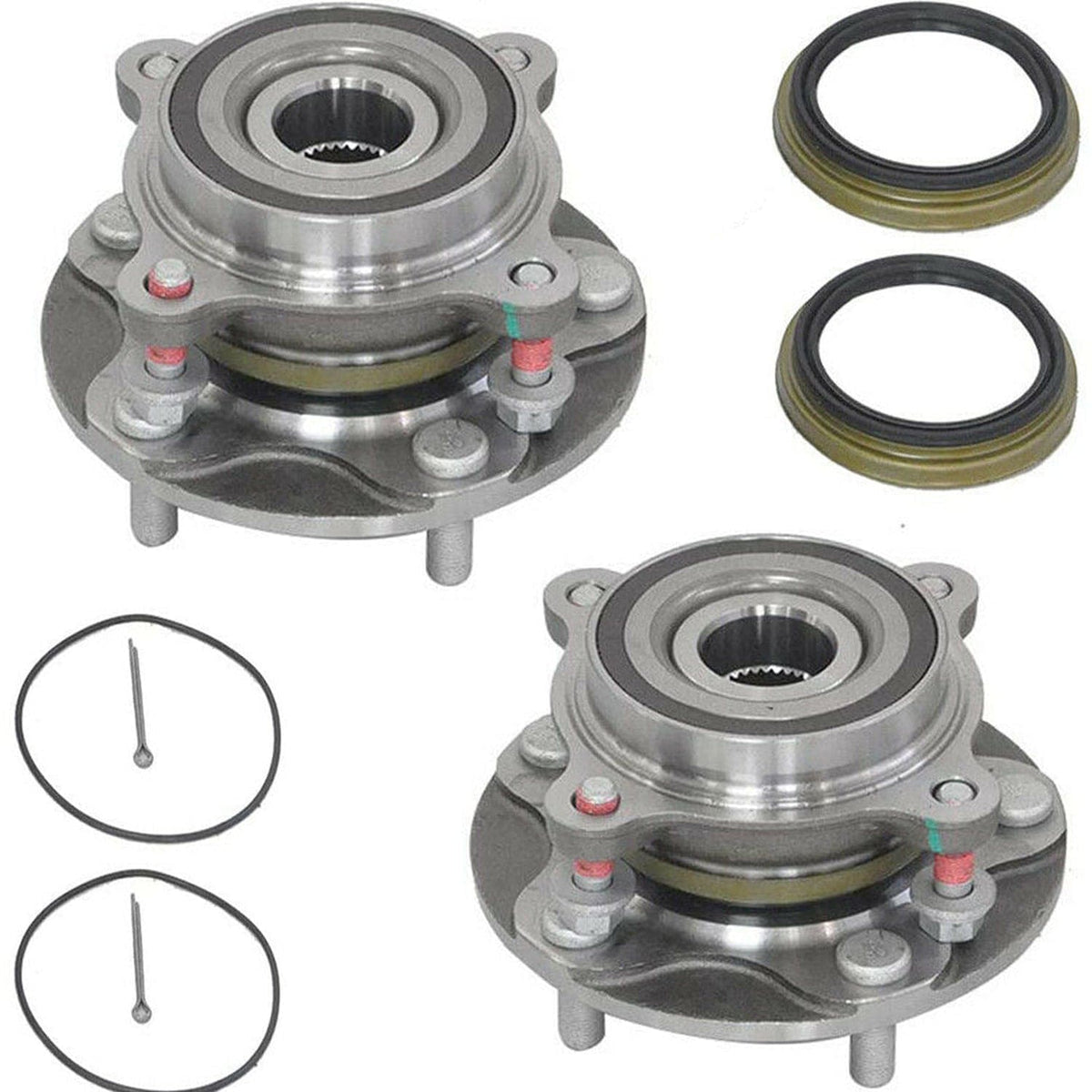 Front Wheel Bearing for Toyota Sequoia,Toyota Tundra- 4WD w/5 Lugs 950-002 (2 PACK)