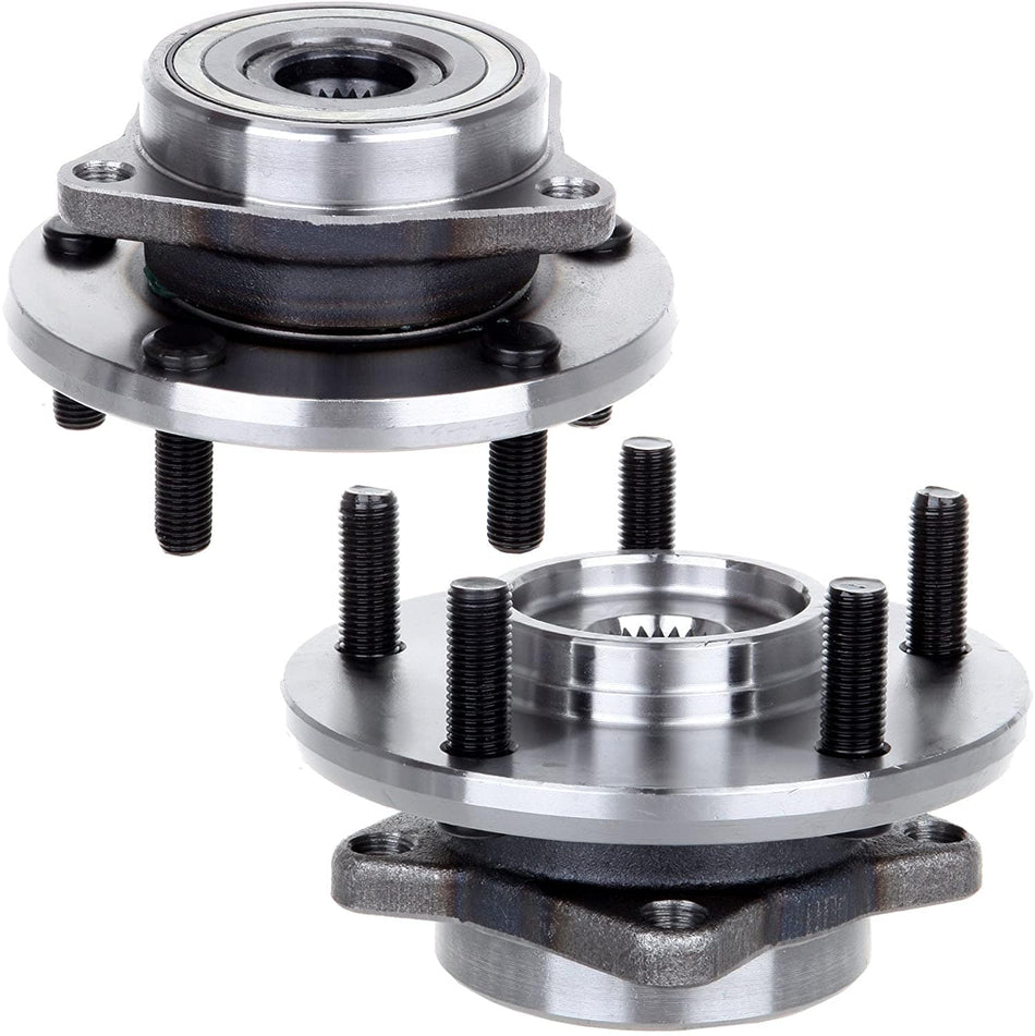 Front Wheel Bearing Hub Assembly, Chrysler Sebring, Dodge, Eagle Talon, Mitsubishi-5 Lugs[ w/ABS, FWD]-513157 (2 PCS)