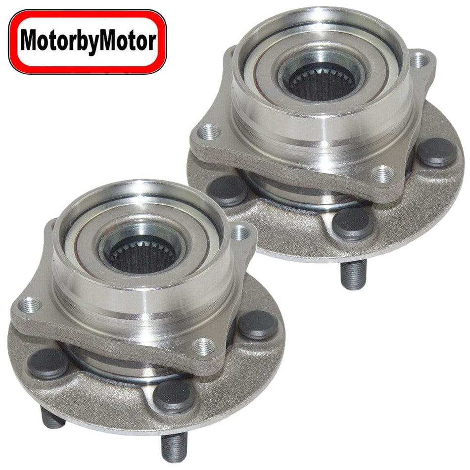 Front Wheel Bearing Hub Assembly Fit 2004 2005 2006 2007 2008 2009 Toyota Prius Hub Bearing (2 Pack) Compatible with 5 Lugs, Replace 513265