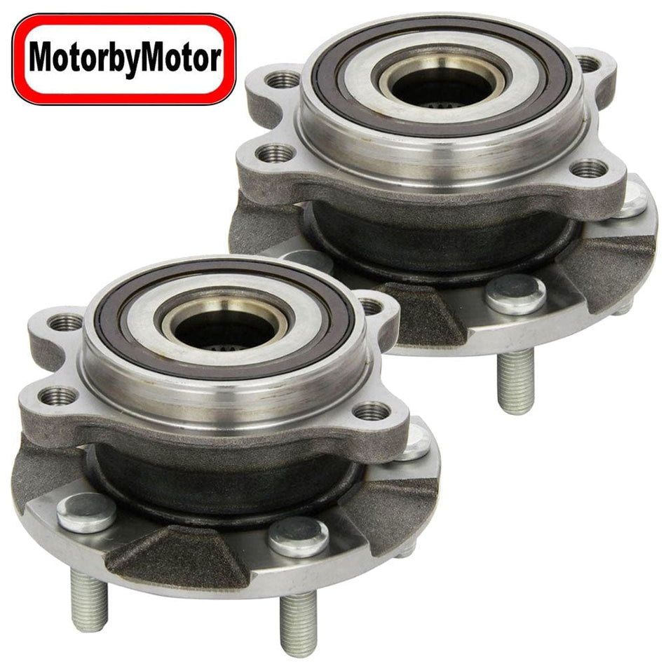 Front Wheel Bearing Hub Assembly Fit 2011-2016 Scion TC, 2006-2018 Toyota Rav4 Hub Bearing(2 Pack) w/ABS 5 Lugs, Replace 513258