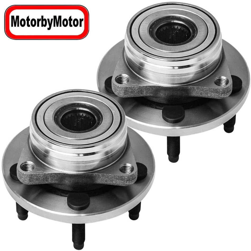 Front Wheel Bearing Hub Assembly fit for 1996-2007 Ford Taurus, 1996-2005 Mercury Sable, 1995-2002 Lincoln Continental Wheel Hub w/5 Lugs-513100 - 2 PACK