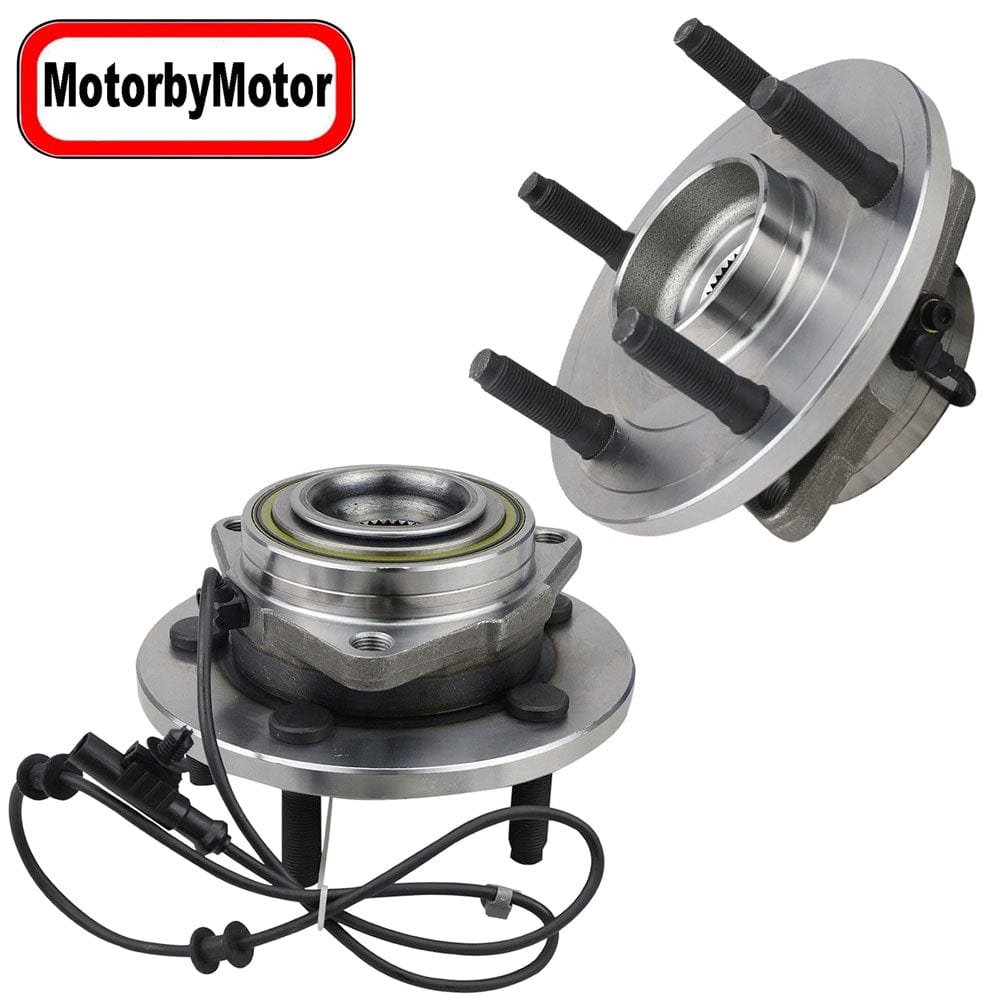Front Wheel Bearing Hub Assembly Fit for 2004 2005 Dodge Durango Hub Bearing (2 Pack) w/ABS 5 Lugs, Replace 513207