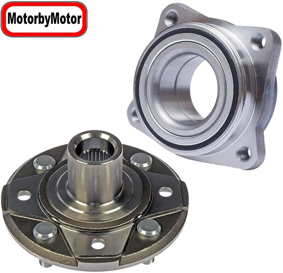 Front Wheel Bearing & Hub Assembly Fits for 1997 Acura CL, 1990-1997 Honda Accord Wheel Hub w/4 Lugs-930-466, 513098