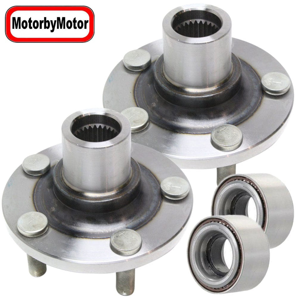 Front Wheel Hub Bearing Bearing Assembly Fit Subaru BAJA Forester Impreza Legacy Outback Hub Bearing (2 Pack) w/5 Lugs, Replace 930-501, 517008