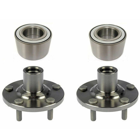 Front Wheel Hub Bearing Bearing Assembly Fit Subaru BAJA Forester Impreza Legacy Outback Hub Bearing (2 Pack) w/5 Lugs, Replace 930-501, 517008