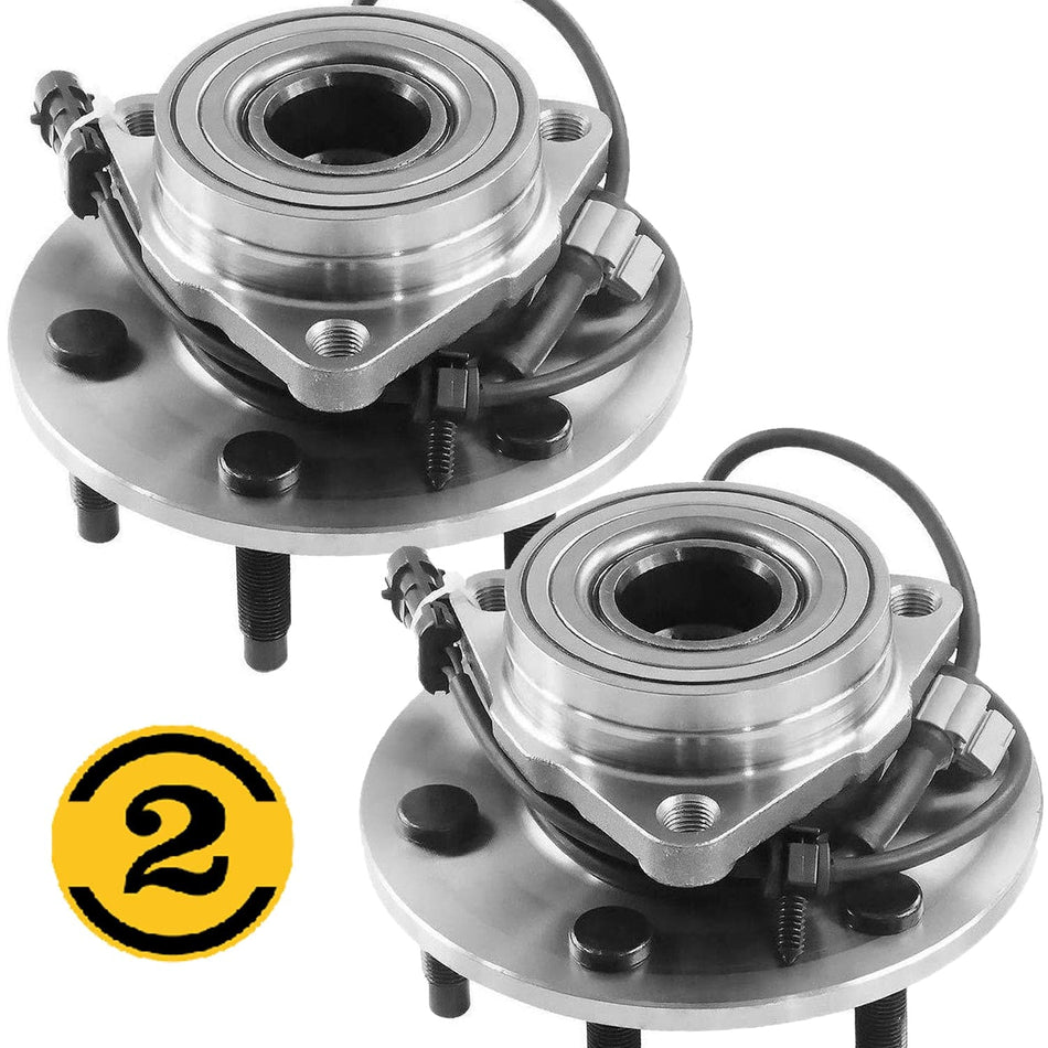 Front Wheel Hub & Bearing for Chevrolet GMC Silverado Sierra 1500 Tahoe 6 Lugs