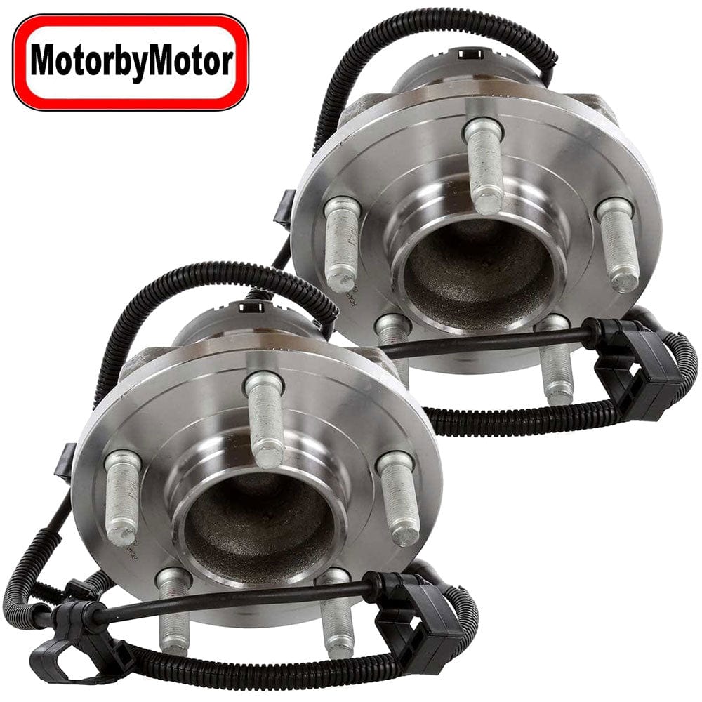 MotorbyMotor (2WD) Front Wheel Bearing for Ford Crown Victoria/Lincoln Town Car/Mercury Grand Marquis, Mercury Marauder [w/ABS, 2WD RWD]-2Pack
