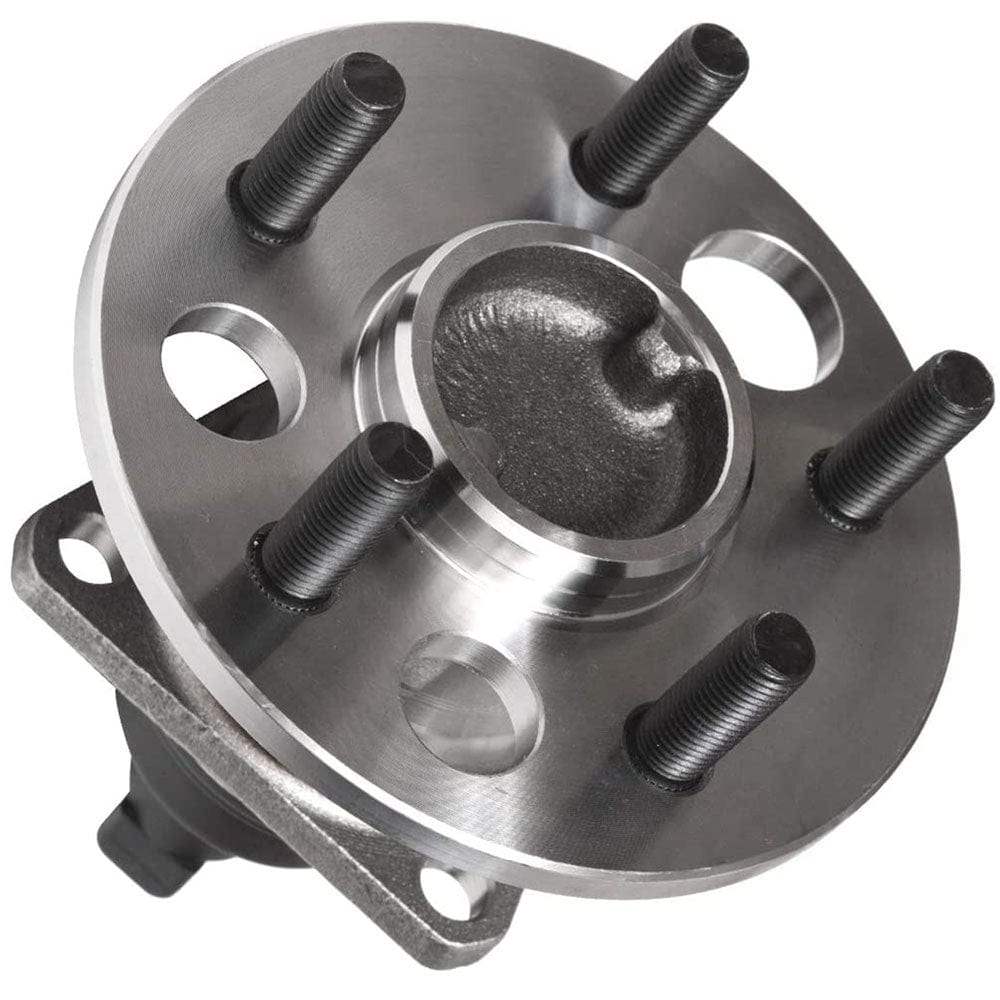 MotorbyMotor 512001 Rear Wheel Bearing & Hub Assembly Fits for Chevy Beretta/Cavalier/Corsica, Oldsmobile Achieva, Buick Skylark, Pontiac Grand AM/Sunbird/Sunfire [5 Lugs, w/ABS]