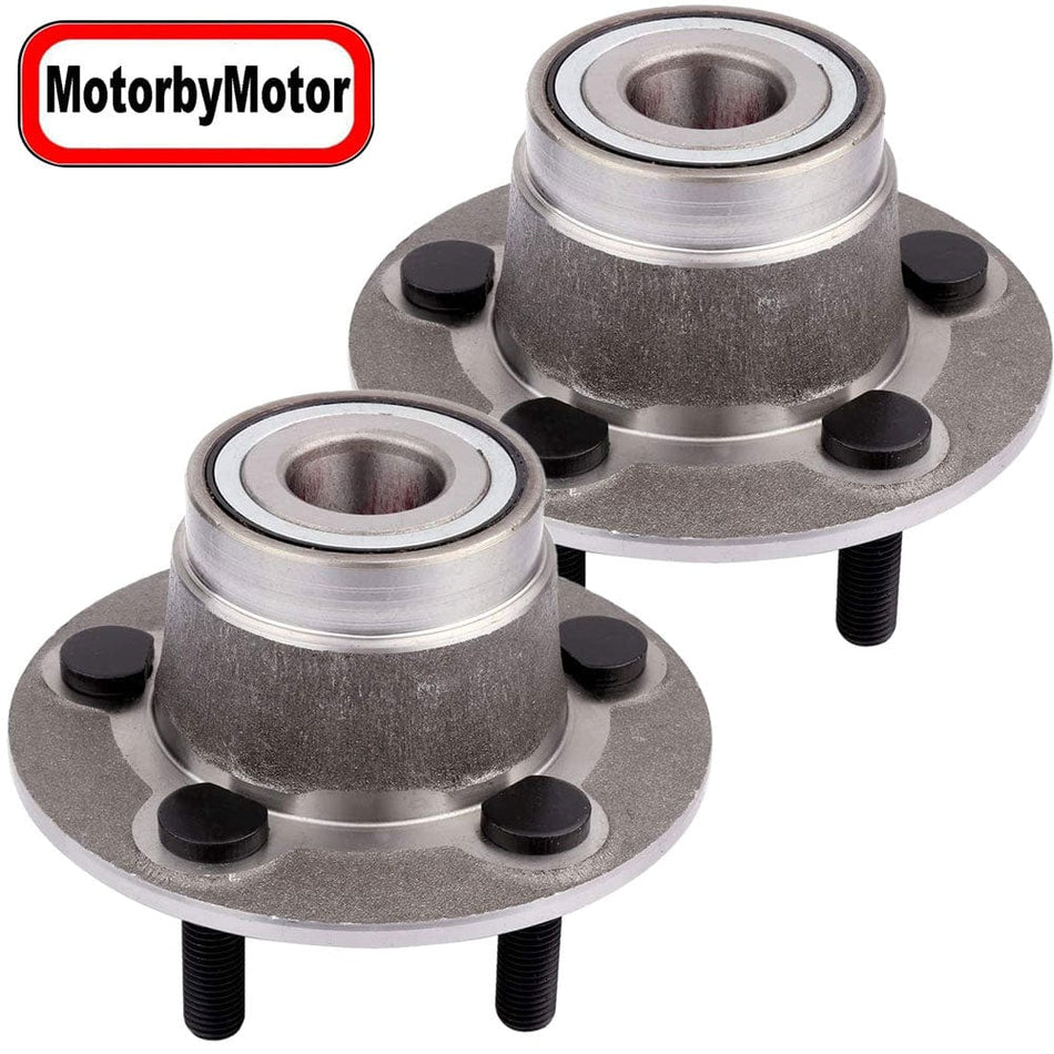 MotorbyMotor 512154 Rear Wheel Bearing Hub Assembly Fits for 1995-2006 Dodge Stratus,1995-2006 Plymouth Breeze,2000 Chrysler Cirrus, 1998-1999 Chrysler Sebring Wheel Hub (Non-ABS, 5 Lug) - 2 PACK