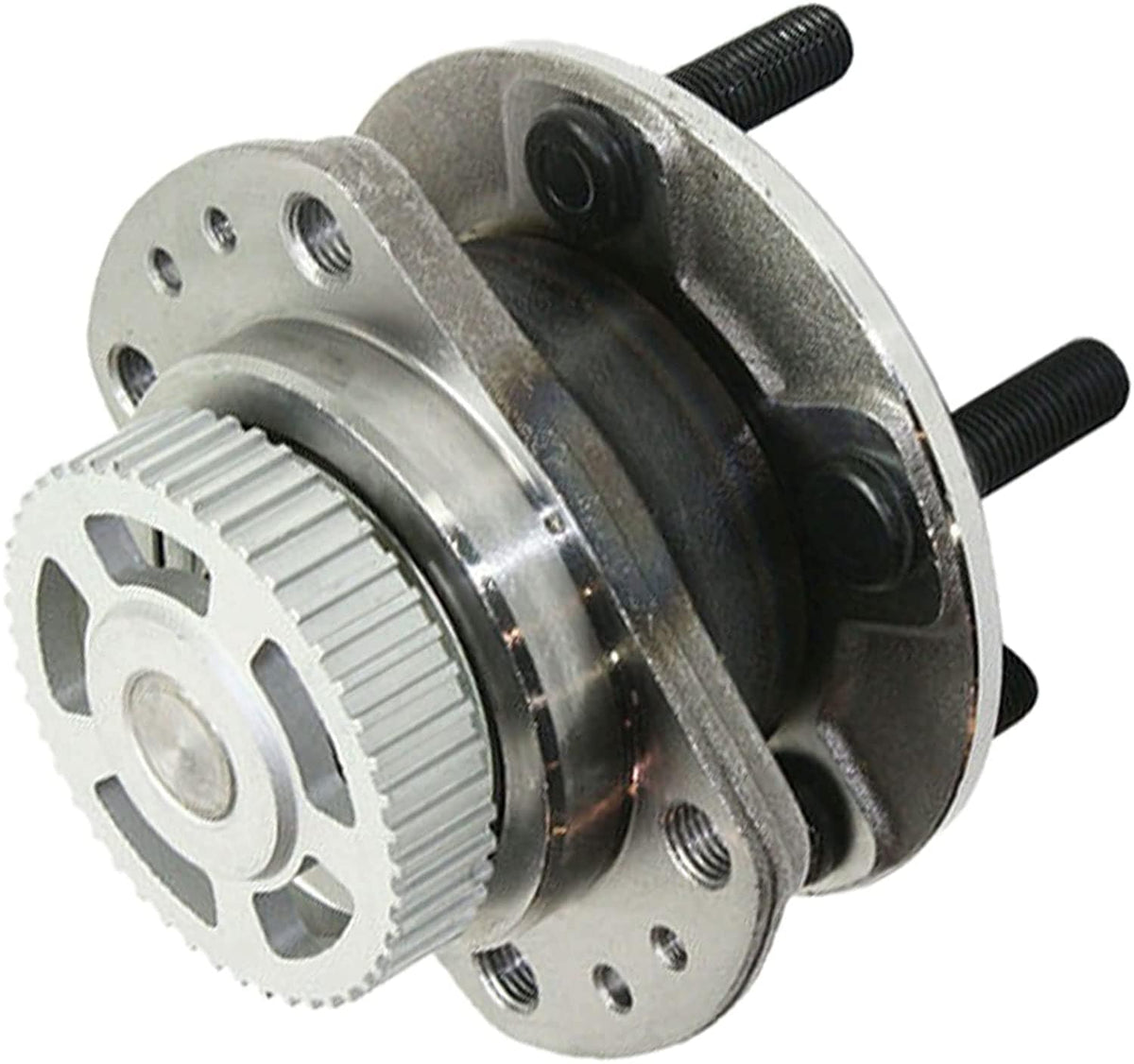 MotorbyMotor 512155 FWD 14'' Rear Wheel Bearing and Hub Assembly for Dodge Caravan Grand Caravan, Chrysler Town & Country Grand Voyager, Plymouth Grand Voyager Hub Bearing Assembly w/ 5 Lugs-2 Pack