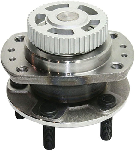 MotorbyMotor 512155 FWD 14'' Rear Wheel Bearing and Hub Assembly for Dodge Caravan Grand Caravan, Chrysler Town & Country Grand Voyager, Plymouth Grand Voyager Hub Bearing Assembly w/ 5 Lugs-2 Pack