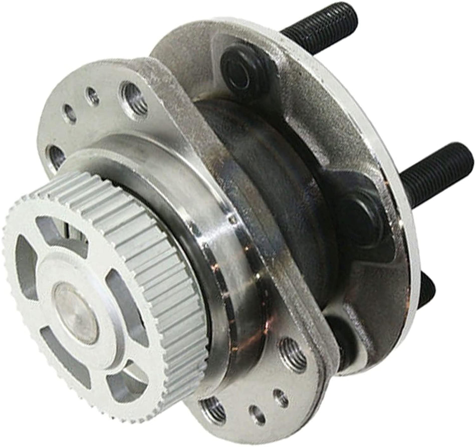 MotorbyMotor 512155 FWD 14'' Rear Wheel Bearing and Hub Assembly for Dodge Caravan Grand Caravan, Chrysler Town & Country Grand Voyager, Plymouth Grand Voyager Hub Bearing Assembly w/ 5 Lugs