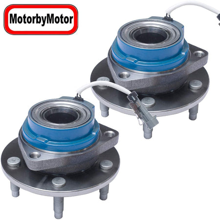 MotorbyMotor 512223 Rear Wheel Bearing Hub Assembly Fits for 2003-2007 Cadillac CTS, 2005-2011 Cadillac STS Wheel Hub w/5 Lugs, w/ABS - 2 PACK